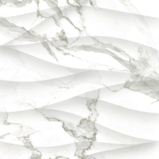 OLYMPIA TILE + STONE - Calacatta Vintage Series - Porcelain Tile - White Decor - 24" x 24"