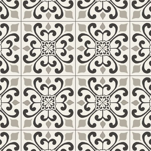 Armstrong Alterna - Vinyl Sheet - Amador Medallion - Progressions Collection - Heirloom Gray