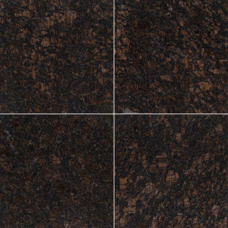 MSI - Granite Tile - Tan Brown - Polished Finish - 12" x 12"