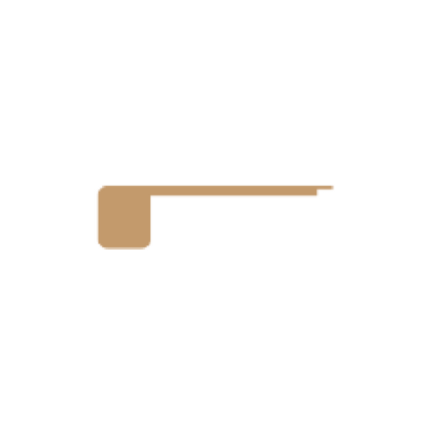 Tuscan Cobblestone Flush Square Stairnose