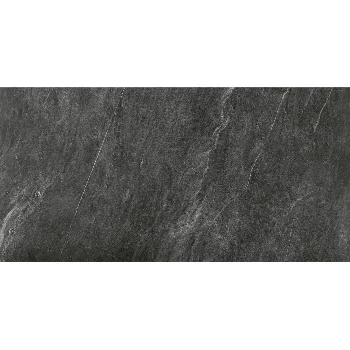 OLYMPIA TILE + STONE - Pietra Series - Porcelain Tile - Anthracite - 18" x 36"