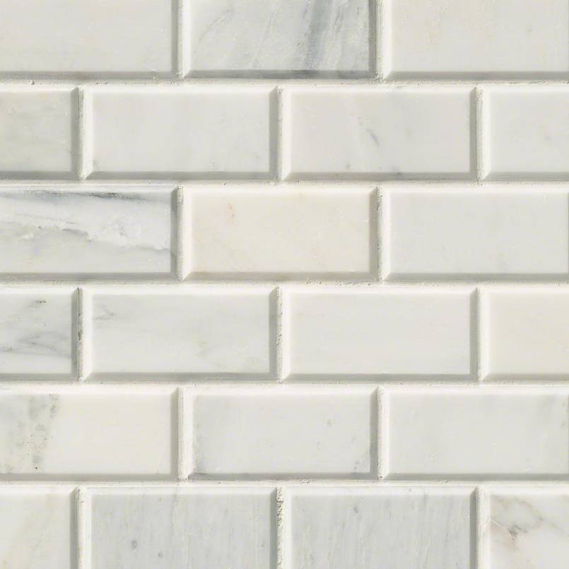 MSI - Arabescato Carrara Subway Tile - 2"x4"