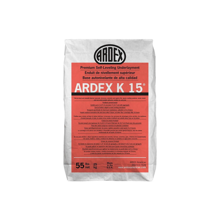 Ardex - K 15 Premium Self-Leveling Underlayment, Gray - 55 lb (24.9 kg) Bag