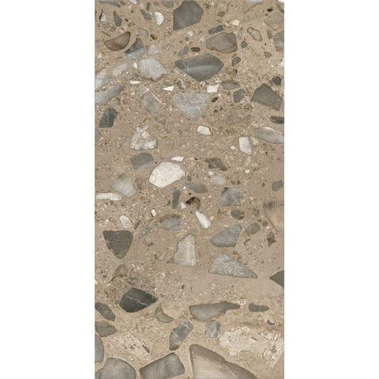 OLYMPIA TILE + STONE - I Ciottoli Series - Porcelain Tile - Argilla Sassi - 24" x 24"