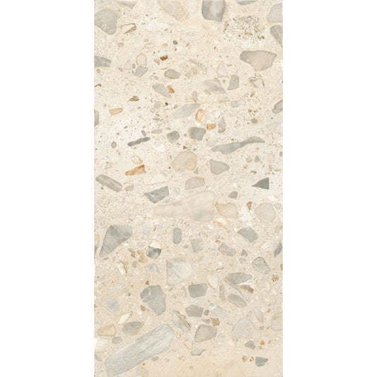 OLYMPIA TILE + STONE - I Ciottoli Series - Porcelain Tile - Avoria Sassi - 24" x 24"