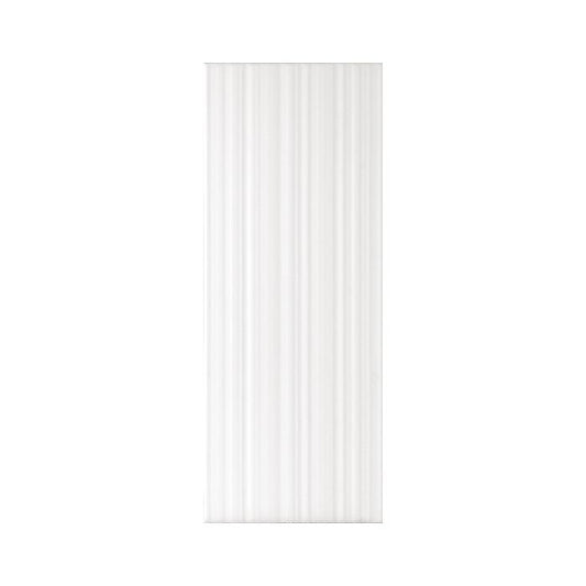 OLYMPIA TILE + STONE - 3D - Glazed Wall Tile - D Arctic White - 8" x 20"