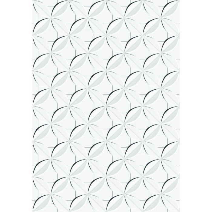 OLYMPIA TILE + STONE - Dalia Series - Glazed Wall Tile - Branco - 17" x 25"