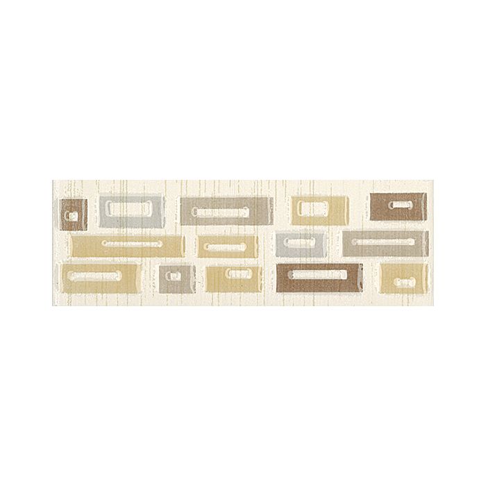 OLYMPIA TILE + STONE - Bamboo Series - Glazed Wall Tile - Beige Geometric - Listello