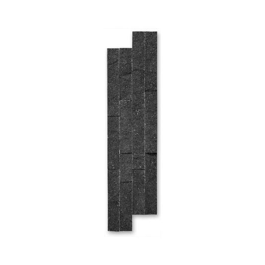 OLYMPIA TILE + STONE - Quartzite Series - Tile - Elegant Black Thicknes - 6" x 24"