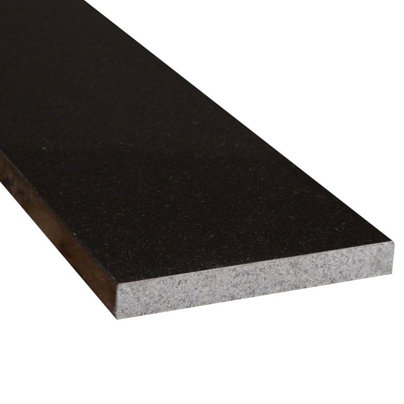 MSI - Thresholds & Sills - Black Granite Double Bevel Threshold - 6" x 72" x 0.75"