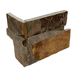 MSI - XL RockMount™ Stacked Stone Panels - California Gold Corner - 9" x 18"