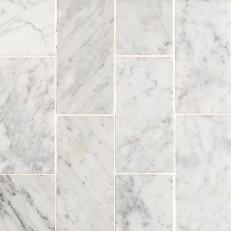 MSI - CARRARA WHITE HONED - Tile - 3" x 6"