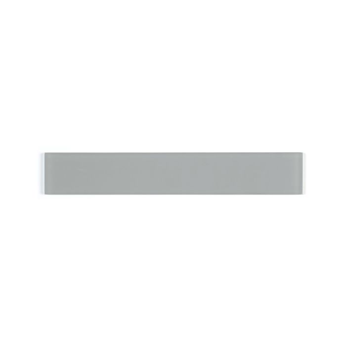 OLYMPIA TILE + STONE - Cristallo Series - Glass Tile - Charcoal Grey Wet - 2" x 12"