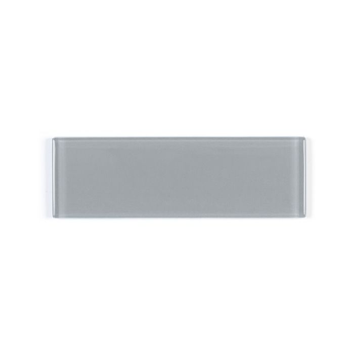 OLYMPIA TILE + STONE - 3D - Glass Tile - D Charcoal Grey - 4" x 16"