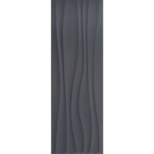 OLYMPIA TILE + STONE - New Series - Glazed Wall Tile - Laguna Dark Grey - 8" x 24"