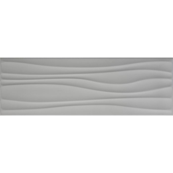 OLYMPIA TILE + STONE - New Series - Glazed Wall Tile - Laguna Dove Grey - 8" x 24"
