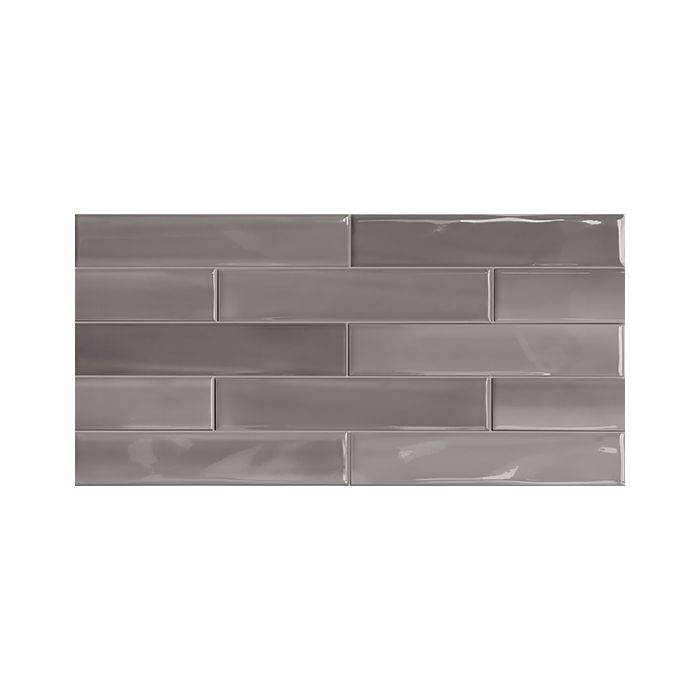 OLYMPIA TILE + STONE - Shadebrick Series - Glazed Wall Tile - Dark Grey - 3" x 12"