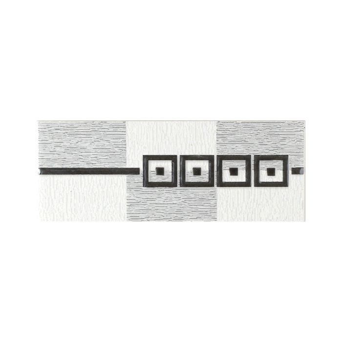 OLYMPIA TILE + STONE - Splendour Series - Glazed Wall Tile - Dark/Grey - Listello