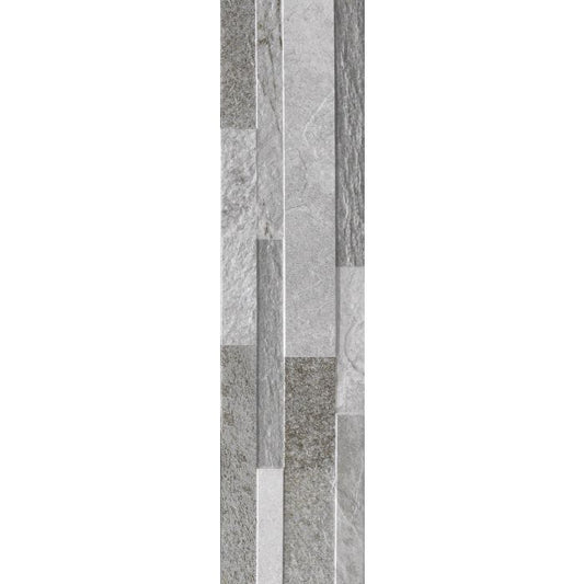 OLYMPIA TILE + STONE - Cubics Series - Porcelain Tile - Grey - 6" x 24"