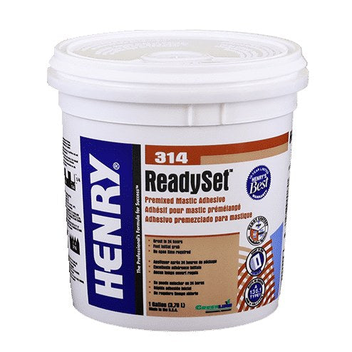 Henry - 314 ReadySet Premixed Mastic Adhesive - 3.78 L (1 US gal)