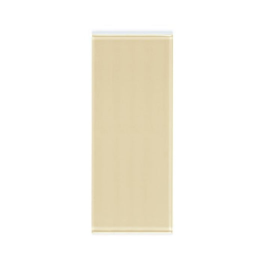 OLYMPIA TILE + STONE - 3D - Glass Tile - D Ivory Wet - 3" x 6"