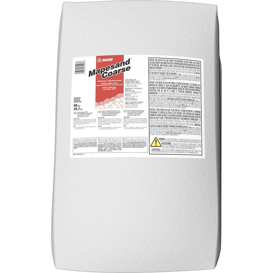 Mapei - Mapesand Coarse Calibrated 16/30 Mesh Sand - 22.7 kg Bag