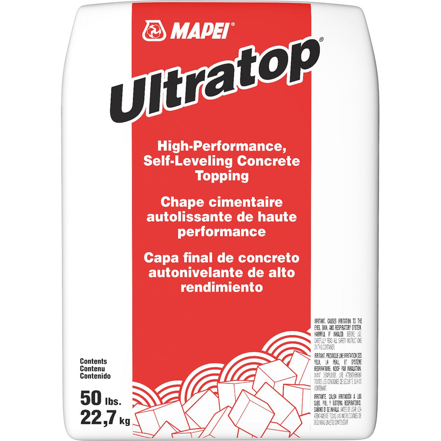 Mapei - Ultratop Self-Leveling Concrete Topping, Natural Gray - 50 lb (22.7 kg) Bag