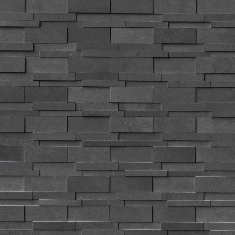 MSI - Mosaics Tile - Basalt Stone - Neptune 3D Interlocking Tile - Honed Finish