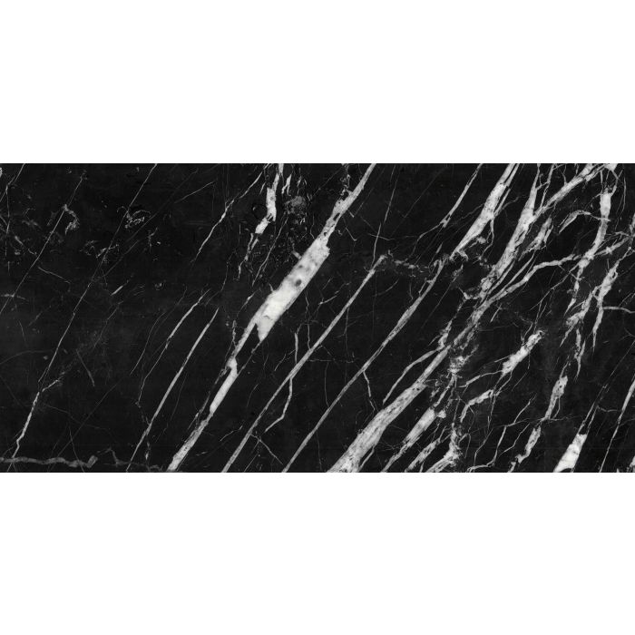 OLYMPIA TILE + STONE - 3D - Tile - D Nero Marquina - 12" x 12"