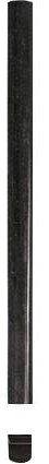MSI - Premium Black Granite Rail Molding - 3/4x3/4x12