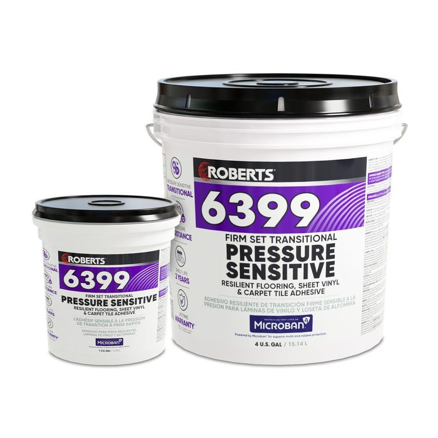 Roberts - Carpet and Vinyl Transitional Pressure Sensitive Adhesive 6399 - 3.79 L (1 US gal)