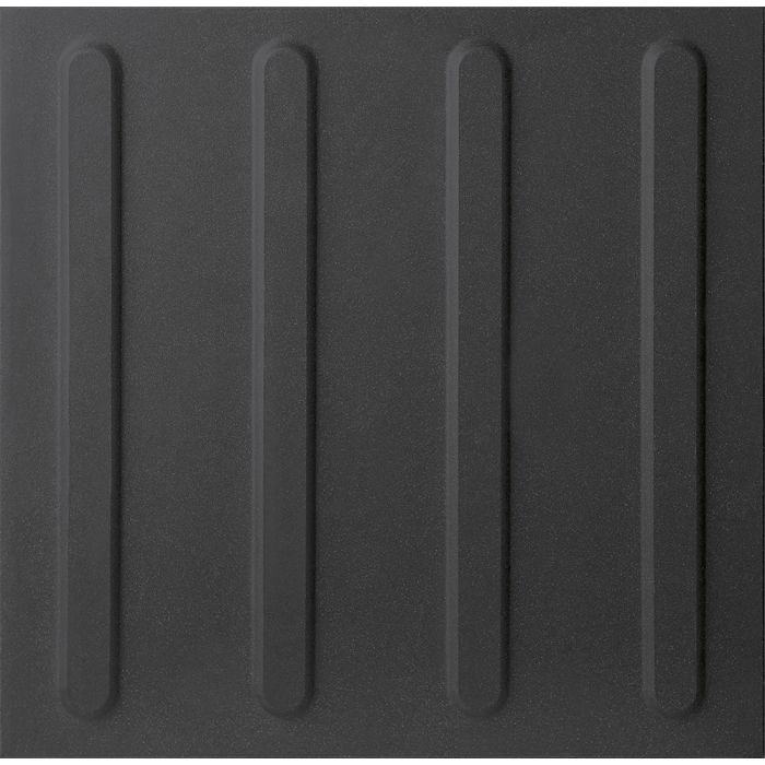 OLYMPIA TILE + STONE - Tactile Series - Porcelain Tile - Vogue Black Bar - 12" x 12"