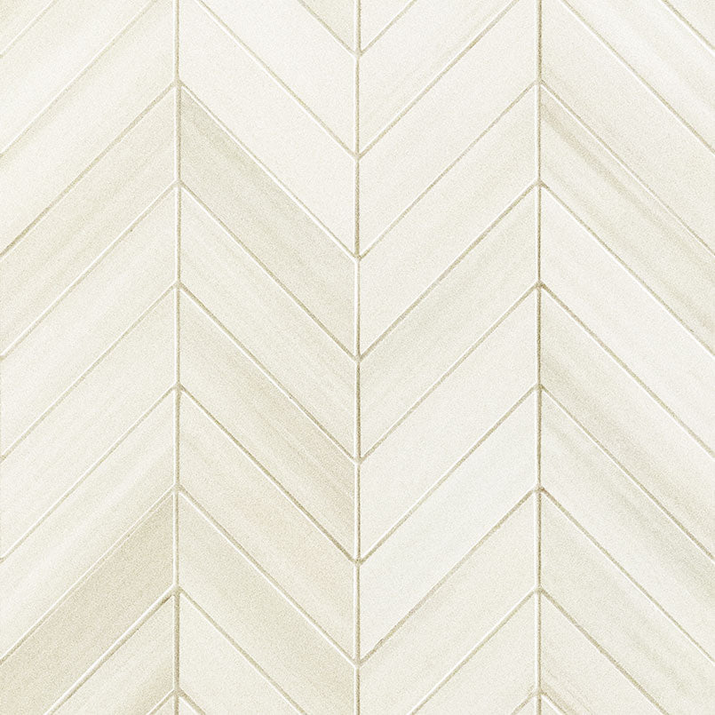 MSI - WATERCOLOR BIANCO CHEVRON MOSAIC - Mosaic - 12" x 15"