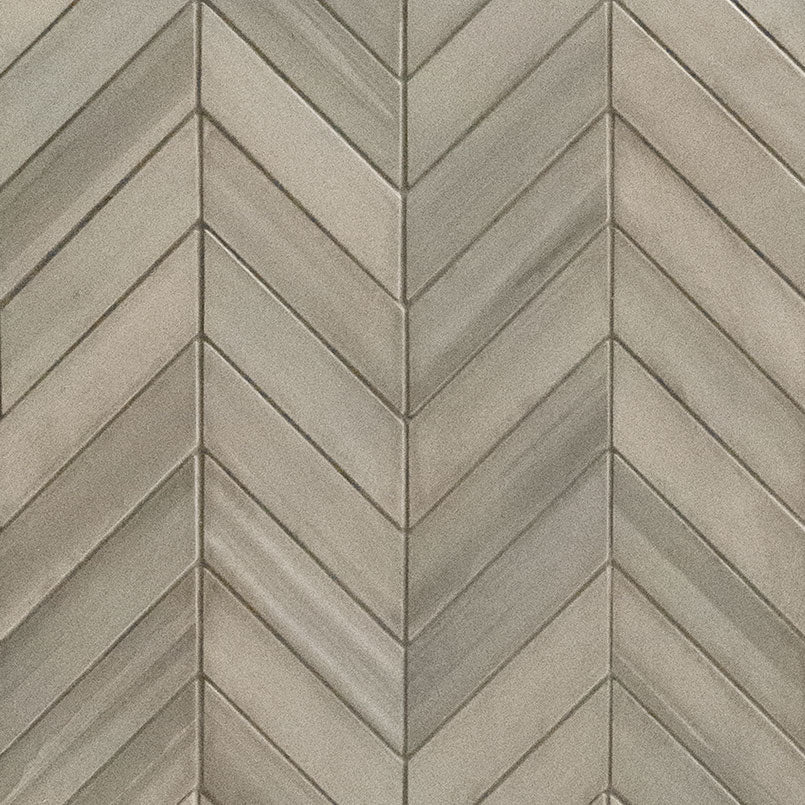 MSI - WATERCOLOR GRIGIO CHEVRON MOSAIC - Mosaic - 12" x 15"