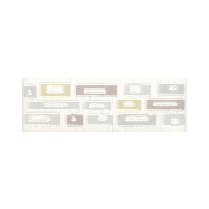 OLYMPIA TILE + STONE - Bamboo Series - Glazed Wall Tile - White Geometric - Listello