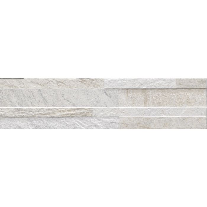 OLYMPIA TILE + STONE - Cubics Series - Porcelain Tile - White - 6" x 24"