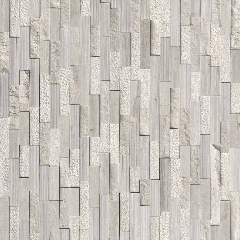 MSI - White Oak Multi Splitface Panel - Tile - 6" x 24"
