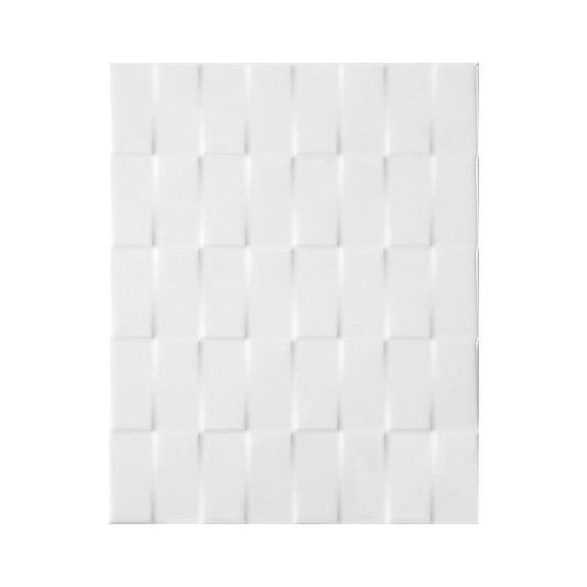 OLYMPIA TILE + STONE - Uniwall & Weave Series - Glazed Wall Tile - White Weave - 8" x 10"