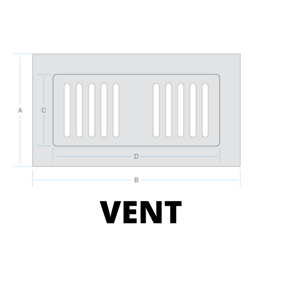 JAB Engineered Stained Vent 4 x 10 To Match