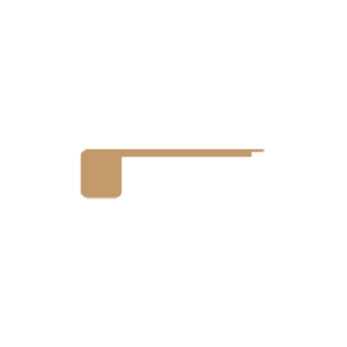 December Forest - Flush Square Edge Stair Nosing