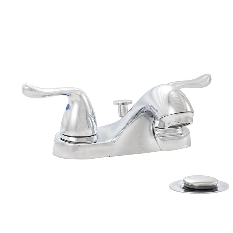 MSI - Lavatory Faucet - 2 Handle Bathroom Faucet - 405 Chrome