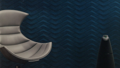 OLYMPIA TILE + STONE - Arc Series - Glazed Wall Tile - 5" x 12" - Marine Blue