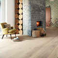 BOEN - ENGINEERED CHALETINO WIDE PLANK - LIVE NATURAL OIL - 12" - OAK TRADITIONAL WHITE