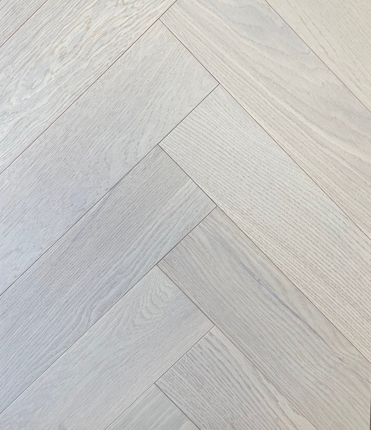 Vidar - West Coast - Herringbone Collection - Pearl - ABC Grade