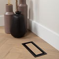 Fittes - Framed Floor Vent Lite Matte Black 3" x 10"