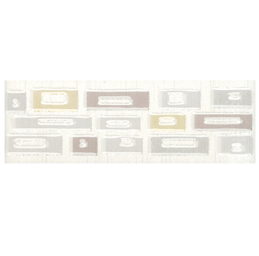 OLYMPIA TILE + STONE - Bamboo Series - Glazed Wall Tile - 2" x 6" - OFF WHITE - GEOMETRIC - LISTELLO