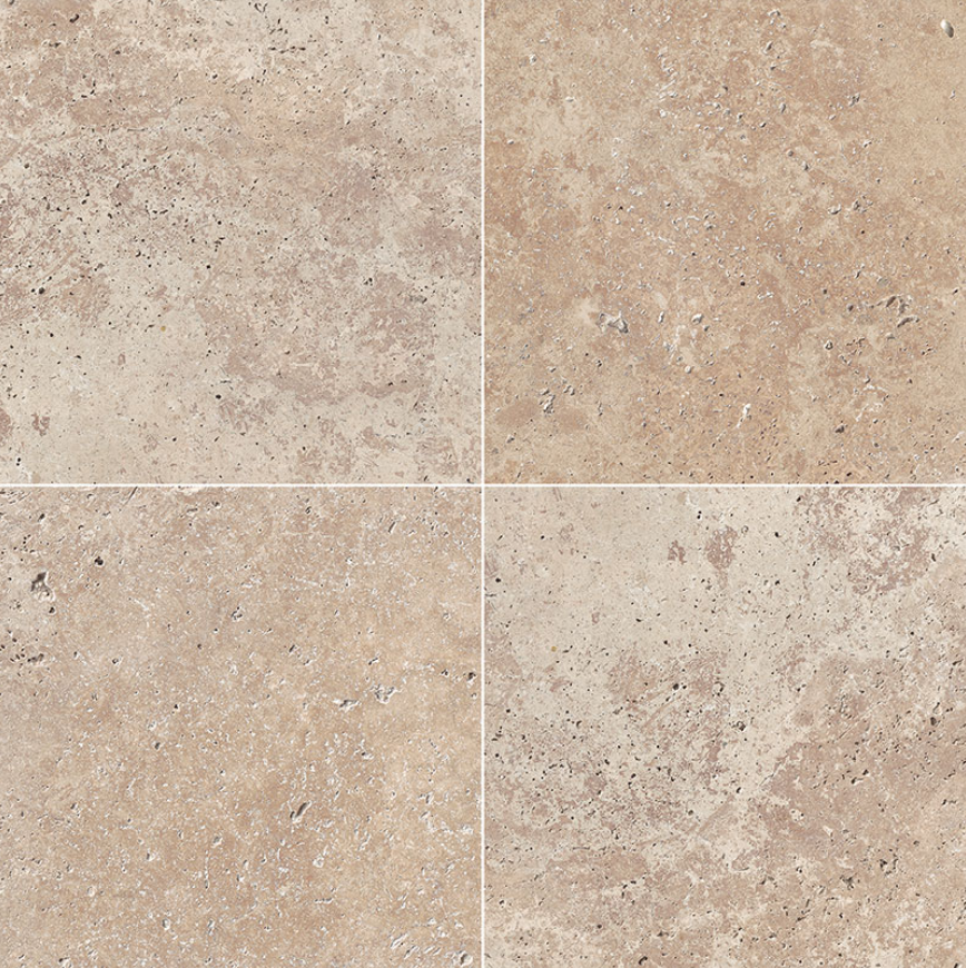 MSI - Travertine Tile - Tuscany Walnut - HF Finish - 12" x 12"