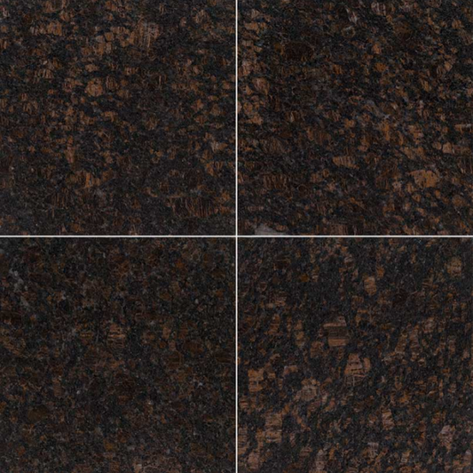 MSI - Granite Tile - Tan Brown - Polished Finish - 12" x 12"