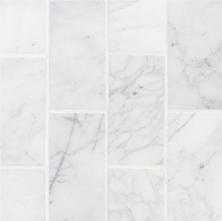 MSI - Calacatta Cressa - Mosaic Tile - 3" x 6"