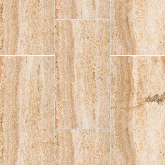 MSI - Travertine Tile - Tuscany Scabas Vein Cut - 12" x 24"